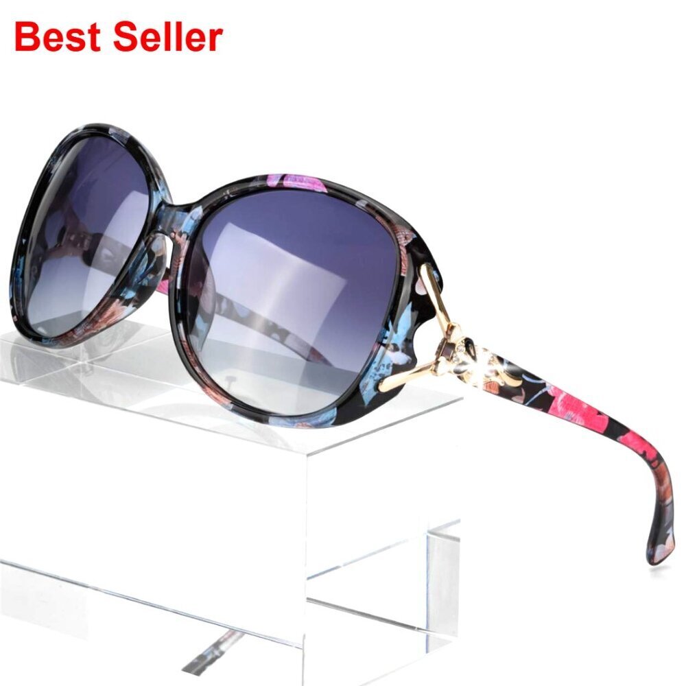 Oversized Polarized Sunglasses UV400 Protection Retro Style Women's Shades